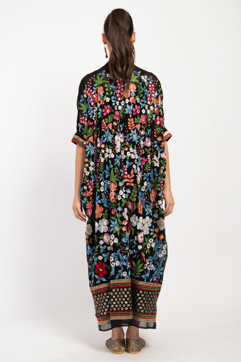 Helen Georgette Embroidered Dress