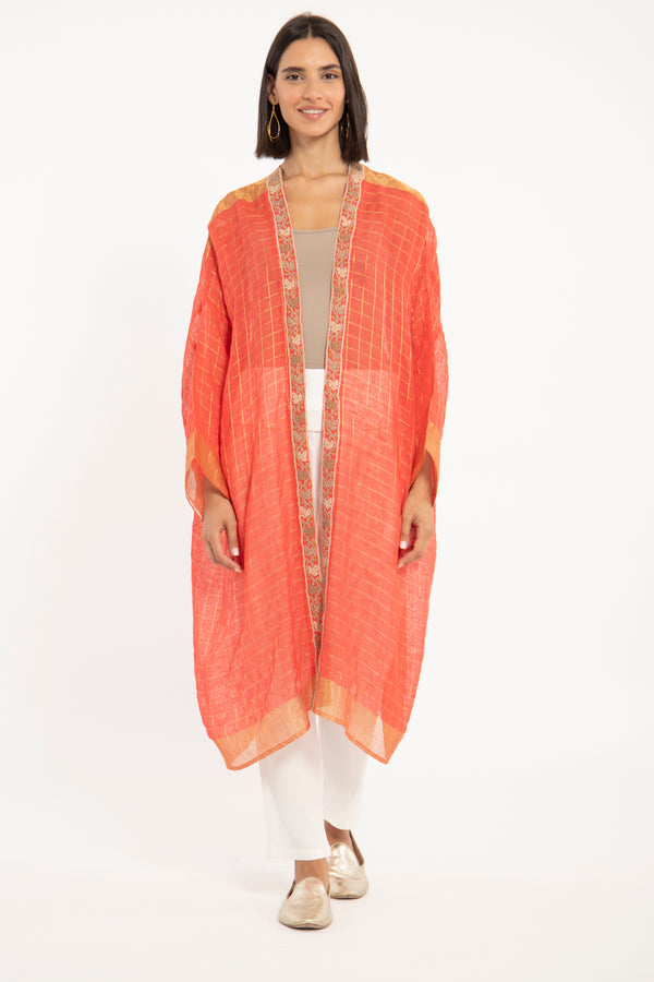 Orient 499 x Inaash Hand Stitched Red Abaya