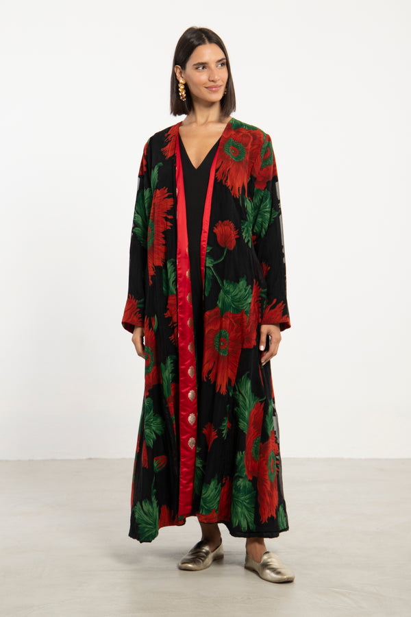 Malaki Floral Cotton Coat