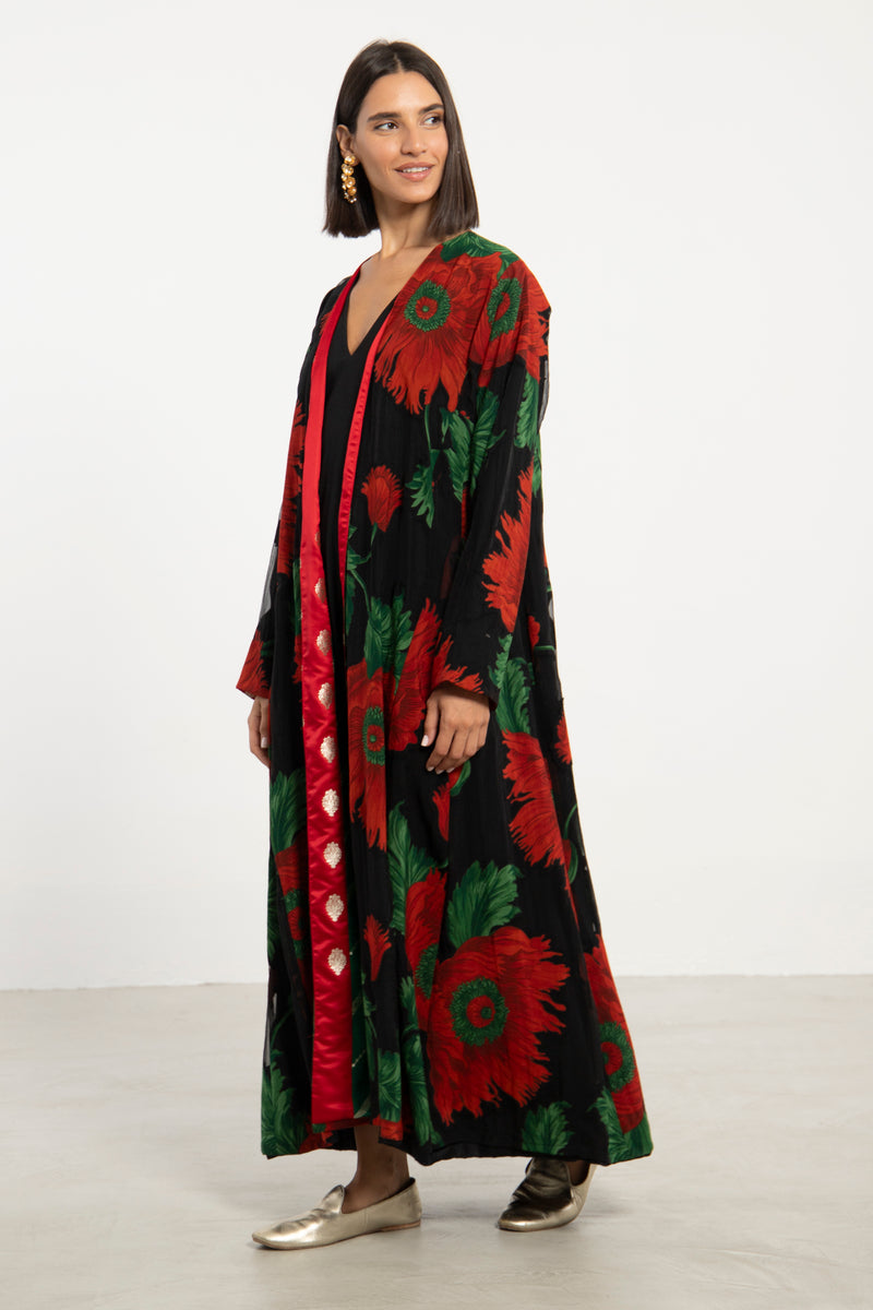 Malaki Floral Cotton Coat