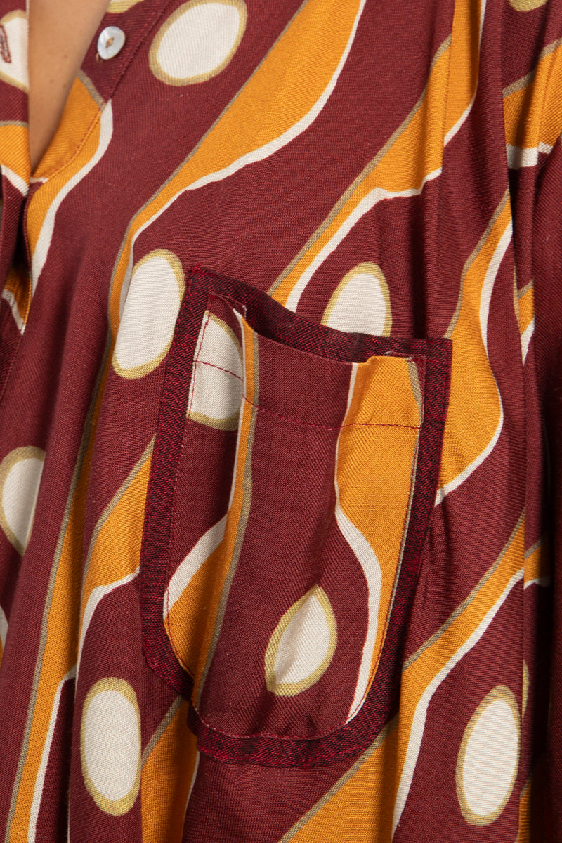 Bahiya Linen Multi-Color Shirt Dress