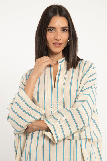Jerusalem Cotton Blue Jellaba