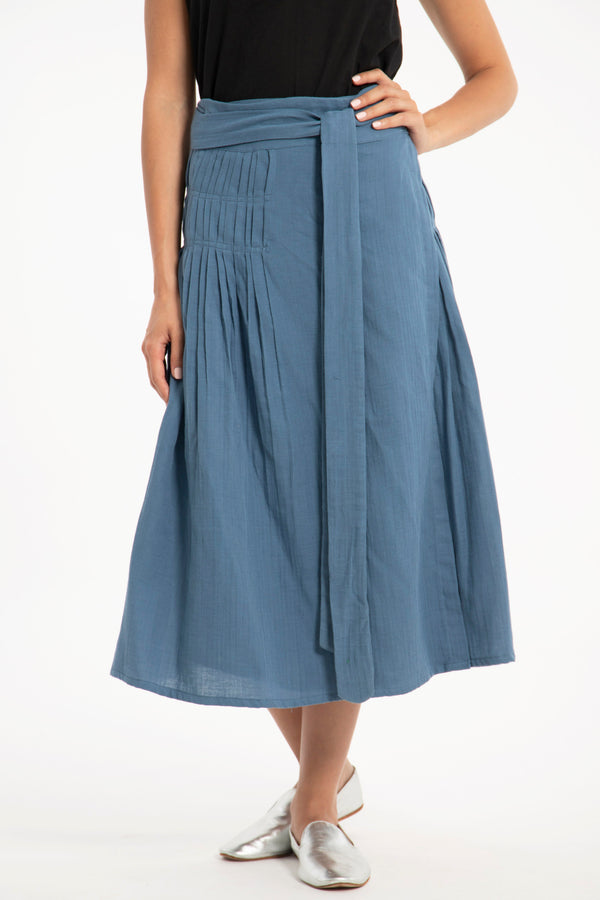 Sukhothai Pleated Wrap Skirt