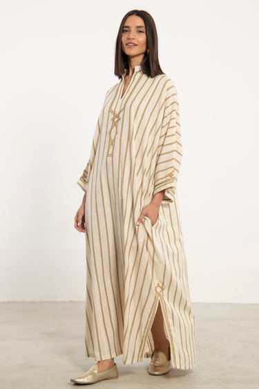Jerusalem Cotton Gold Jellaba