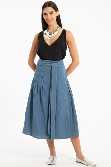 Sukhothai Pleated Wrap Skirt