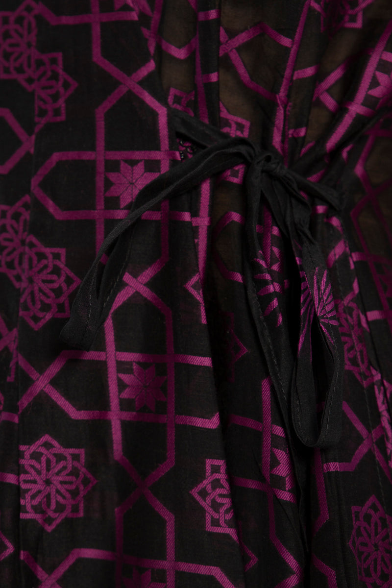 Chafa Cotton Silk Blend Plum Set