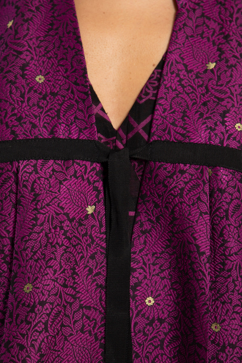 Chafa Cotton Silk Blend Plum Set