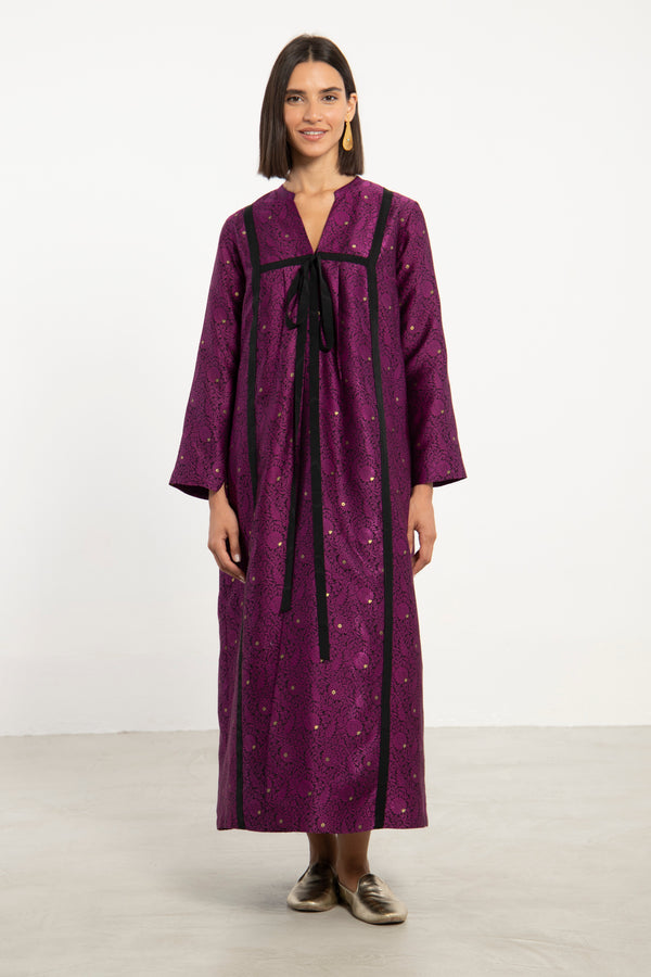 Chafa Cotton Silk Blend Plum Set