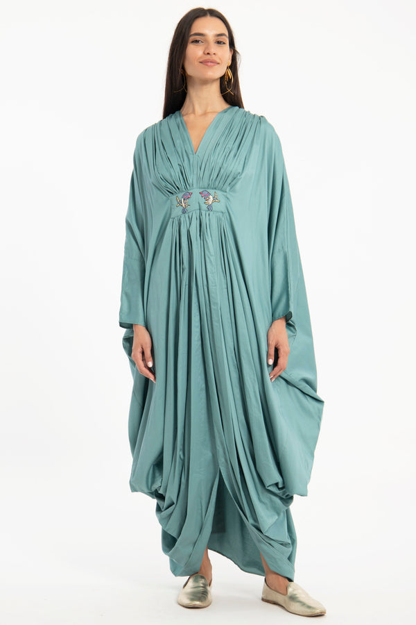Farah Cotton Bird Gown