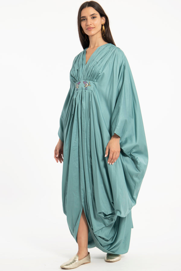 Farah Cotton Bird Gown