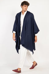 Loro Piana Cashmere Navy Poncho