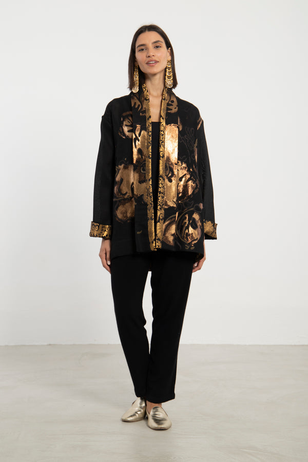 Fay Tulle Black and Gold Jacket