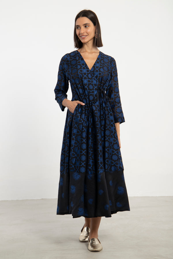 Chafa Cotton Silk Blend Blue Set