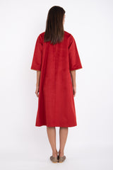 Khamsin Cotton Suede Dress