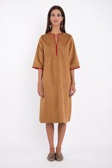 Khamsin Cotton Suede Dress