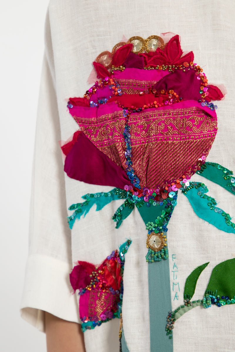 One-Of-a-Kind Helen Rose Hand Embroidered Dress