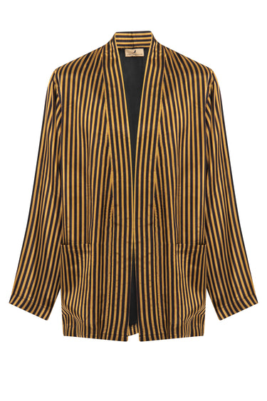 Khaled Silk Stripes Jacket