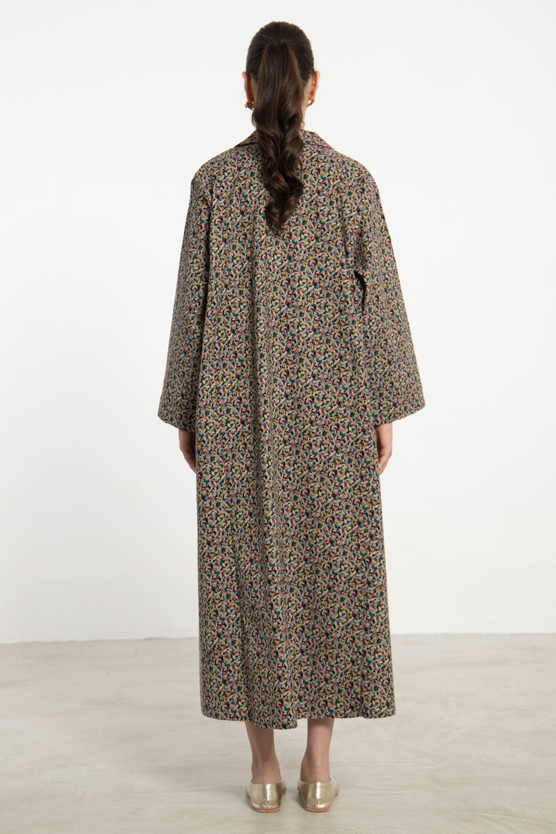 Mayssoun Cotton Corduroy Multicolor Dress