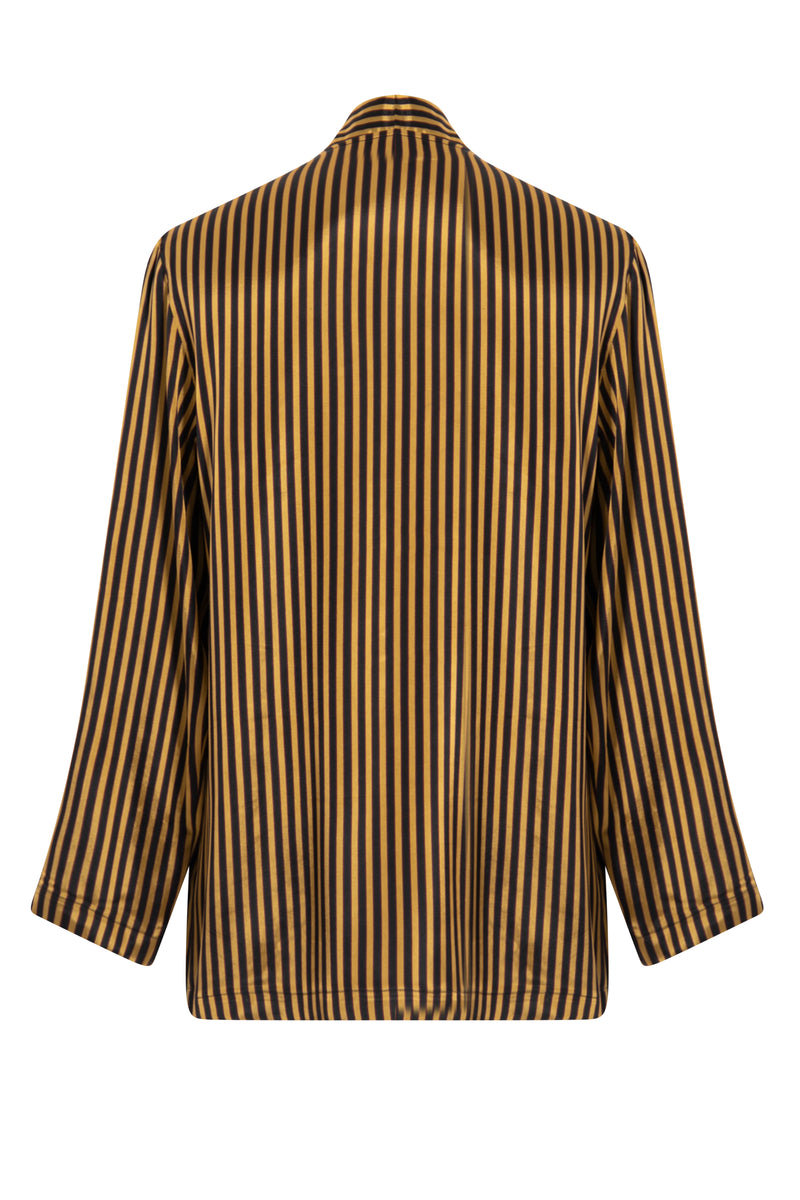 Khaled Silk Stripes Jacket