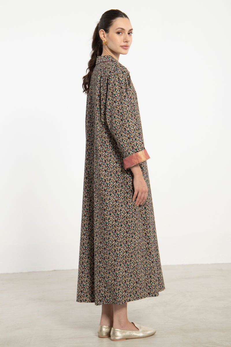 Mayssoun Cotton Corduroy Multicolor Dress