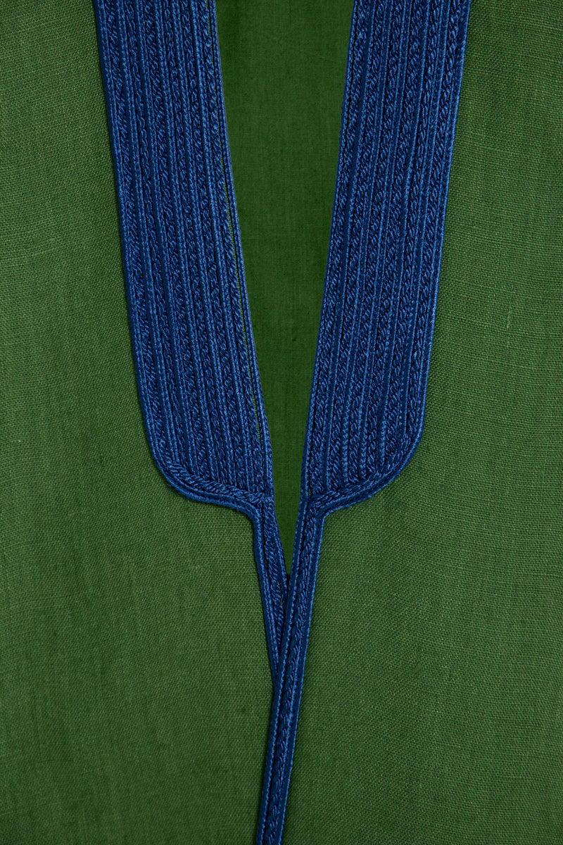 Classic Silk Green Abaya