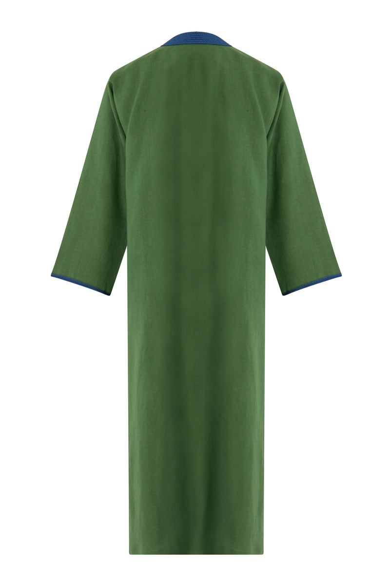 Classic Silk Green Abaya