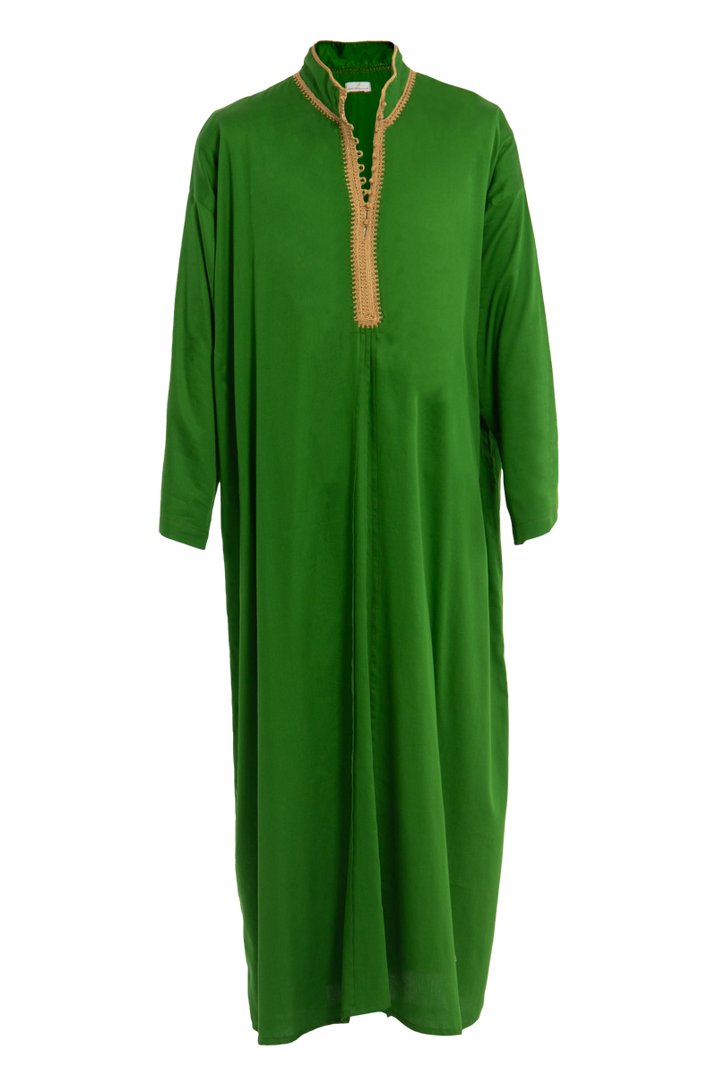 Jawad Cotton Emerald Green Jellaba - Men