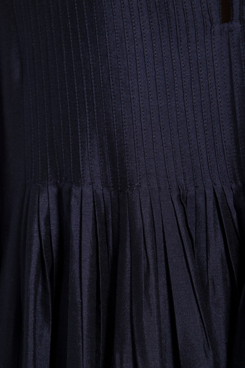Imane Silk Navy Dress