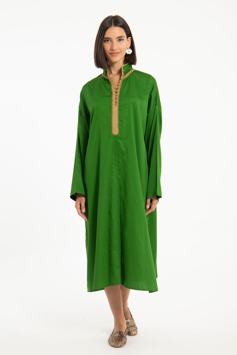 Jawad Cotton Emerald Green Jellaba