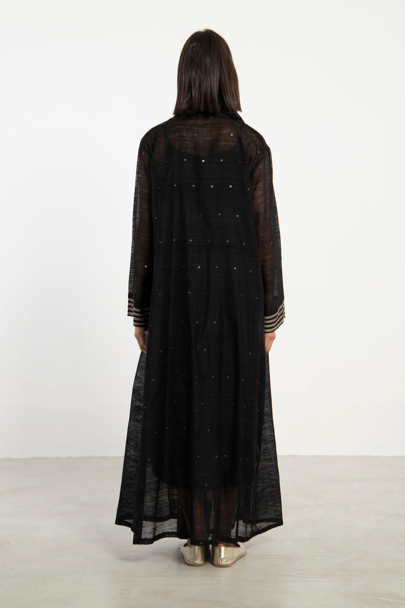 One-of-A-Kind Madhuri Silk Black Dress