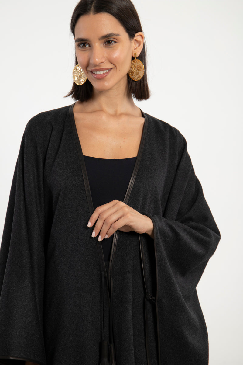 Bactrian Fur Grey Poncho