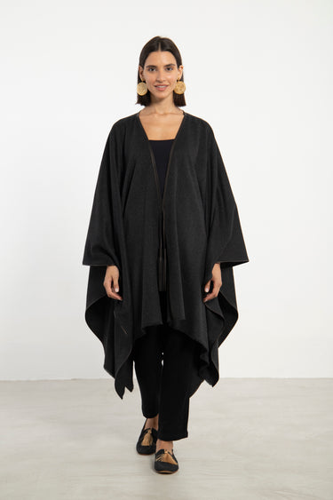 Bactrian Fur Grey Poncho