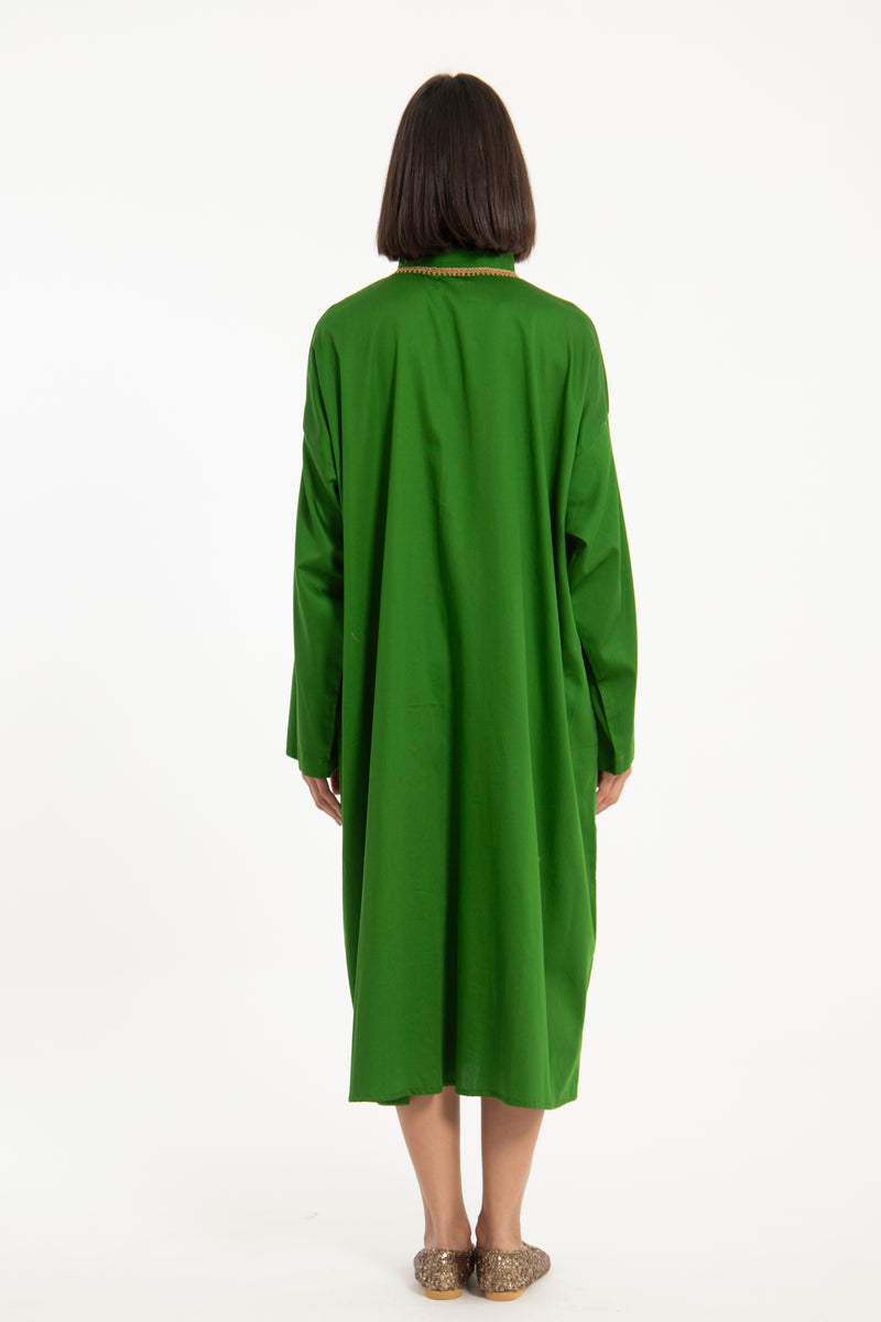 Jawad Cotton Emerald Green Jellaba