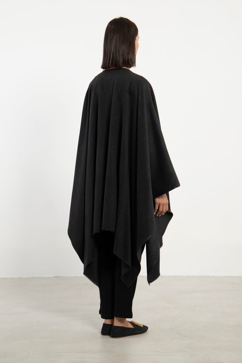 Bactrian Fur Grey Poncho