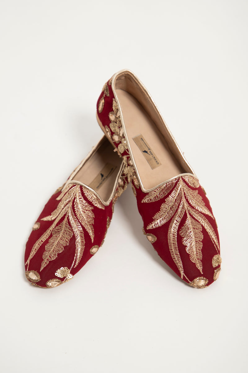 Silk Brocade Babouches