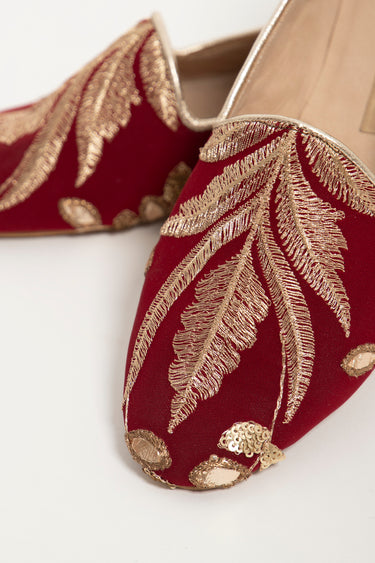 Silk Brocade Babouche