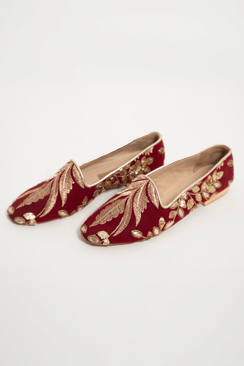 Silk Brocade Babouches