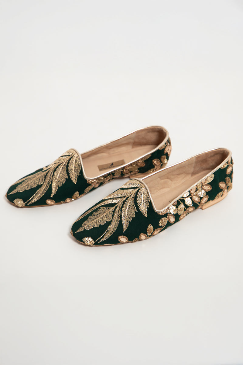 Silk Brocade Babouches