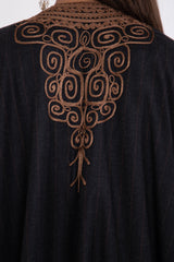 Loro Piana Wool & Cashmere Charcoal Abaya