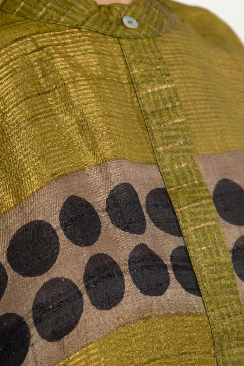 Helen Silk Olive Dress