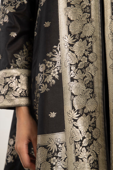 One-Of-a-Kind Rania Black & Silver Dress