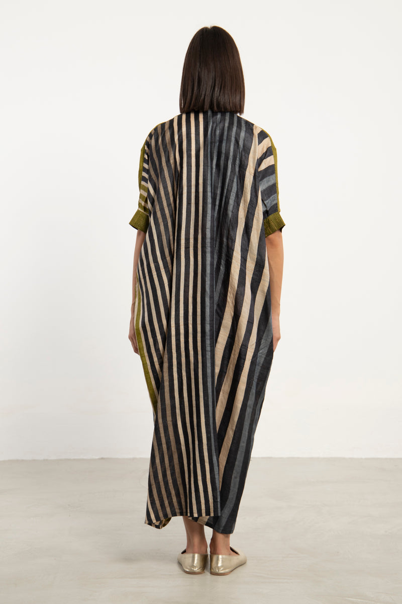 Helen Silk Olive Dress
