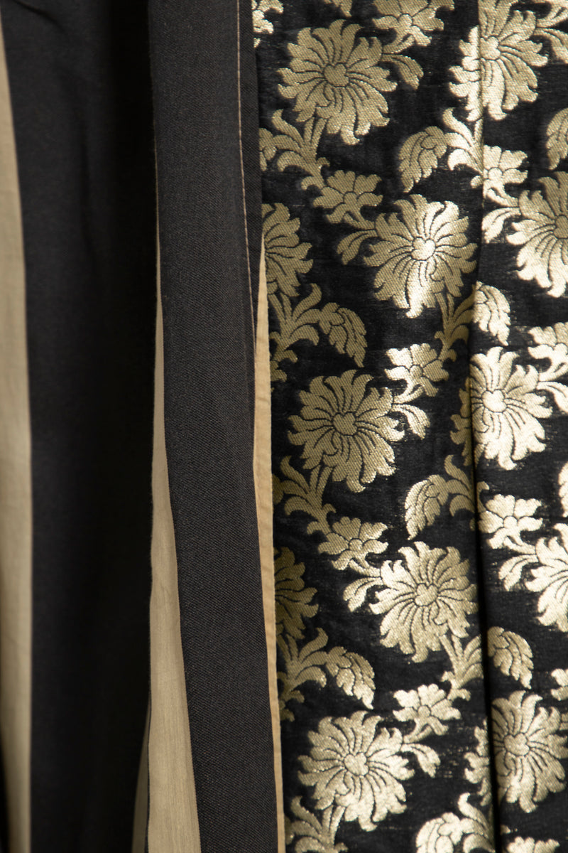 Rim Handwoven Silk & Silk Brocade Abaya