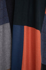 Loro Piana Wool & Cashmere Patchwork Orange Abaya