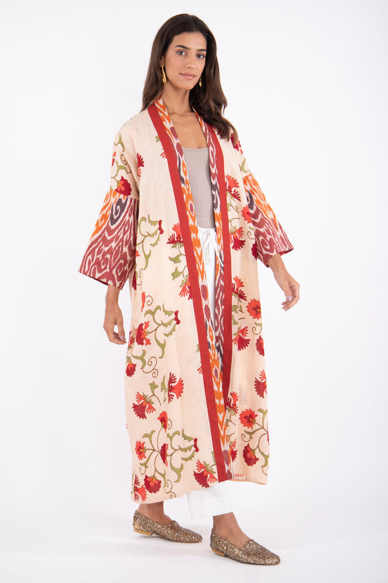 Sherif Cotton Floral Abaya