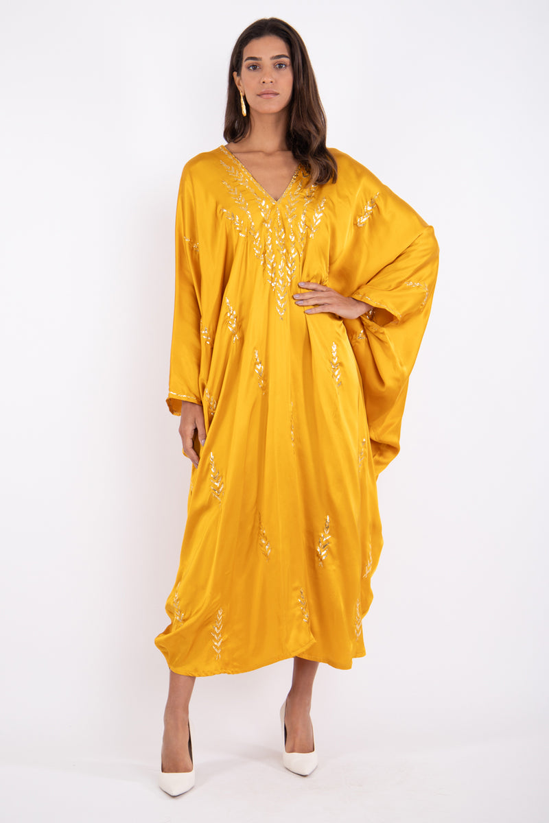 Cartage Silk Gold Tareq Dress