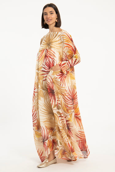 Ayyam Linen Printed Dress