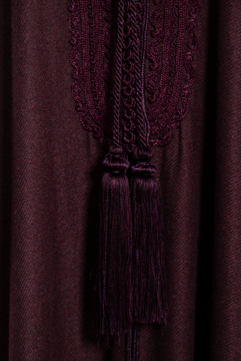 Cashmere Burgundy Abaya