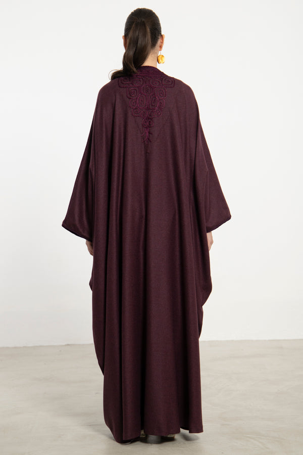 Cashmere Burgundy Abaya