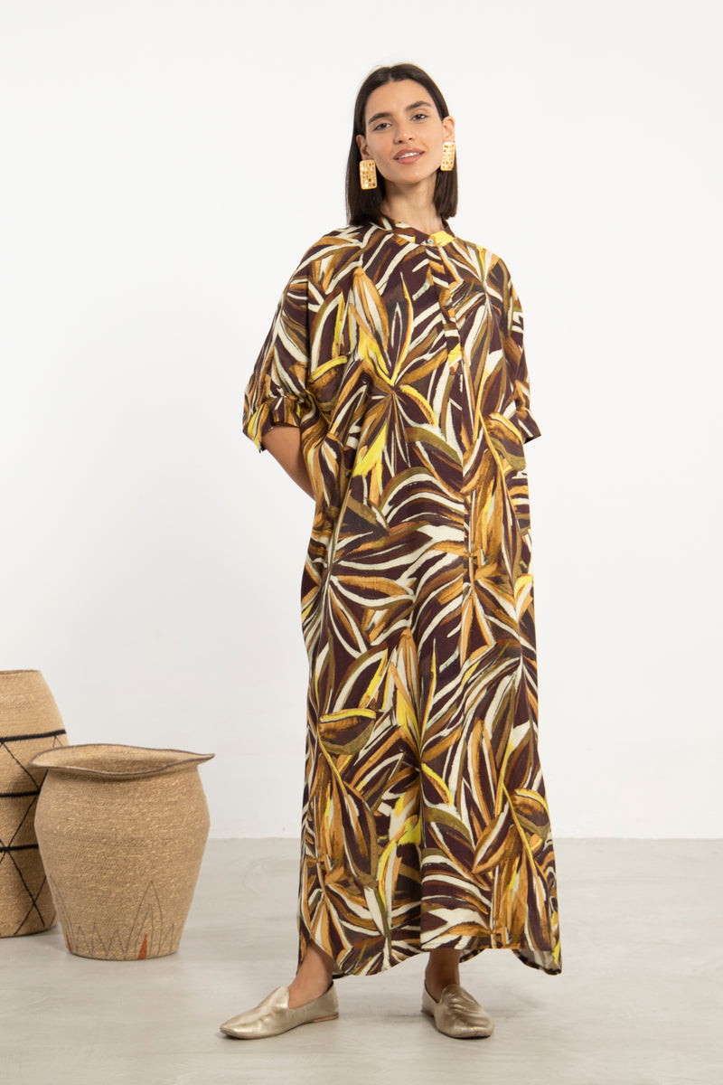 Helen Linen Multicolor Dress